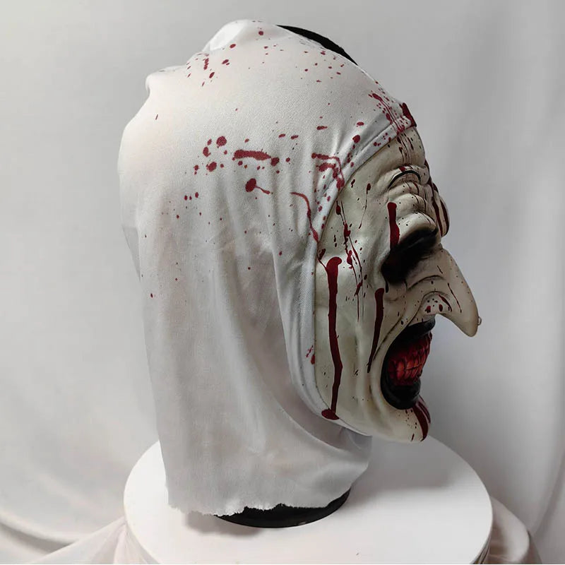 Masque de Clown Horreur Sanglant avec Chapeau Melon