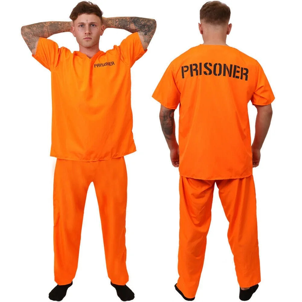 Déguisement de Prisonnier Orange ou Rayé Adulte Enfant