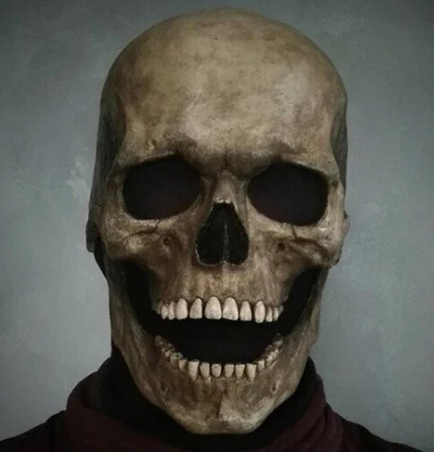 Masque Crâne Réaliste à Bouche Ouverte