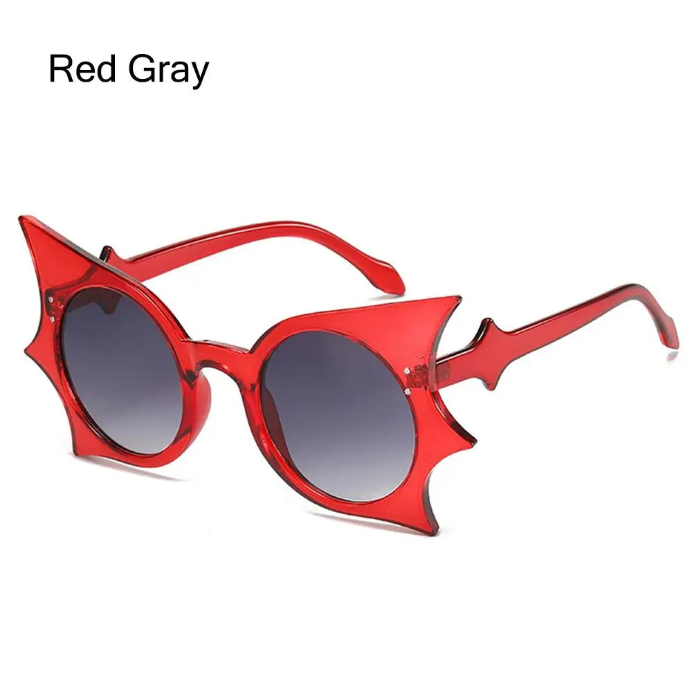 Lunettes de Soleil à Ailes de Chauve-Souris Noires Gothiques