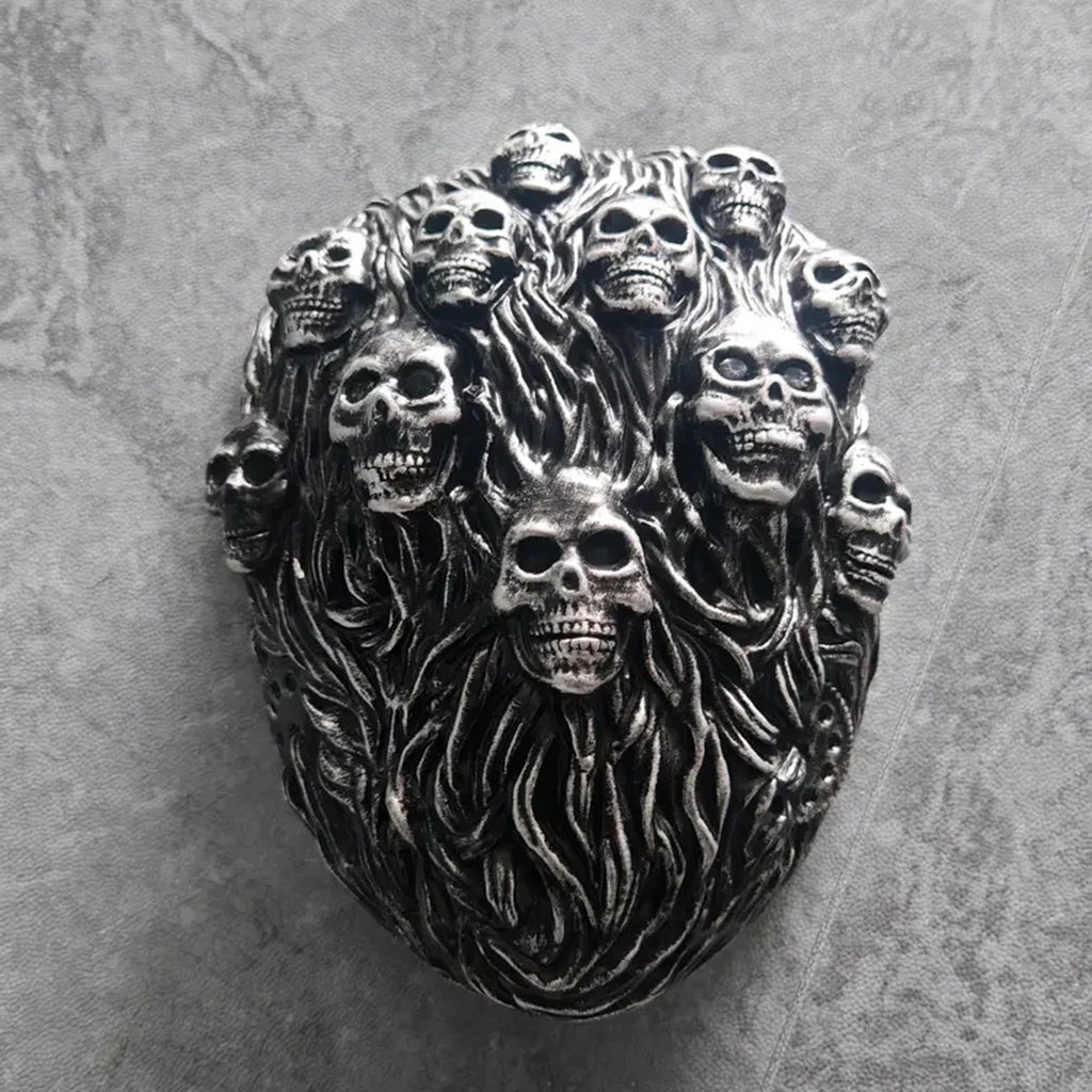 Masque d'Horreur en Résine à Crânes et Branchages