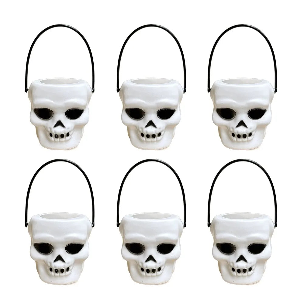 Seaux à Bonbons Halloween en Plastique Assortis