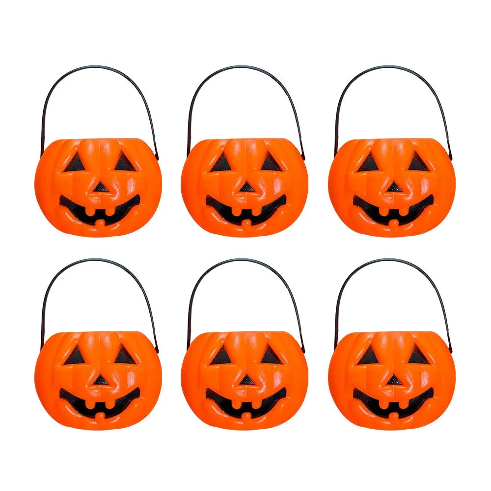 Seaux à Bonbons Halloween en Plastique Assortis