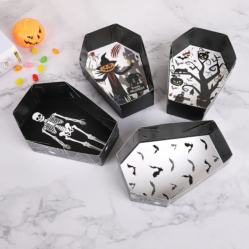 Boîtes à Snacks Cercueil d'Halloween Toile d'Araignée