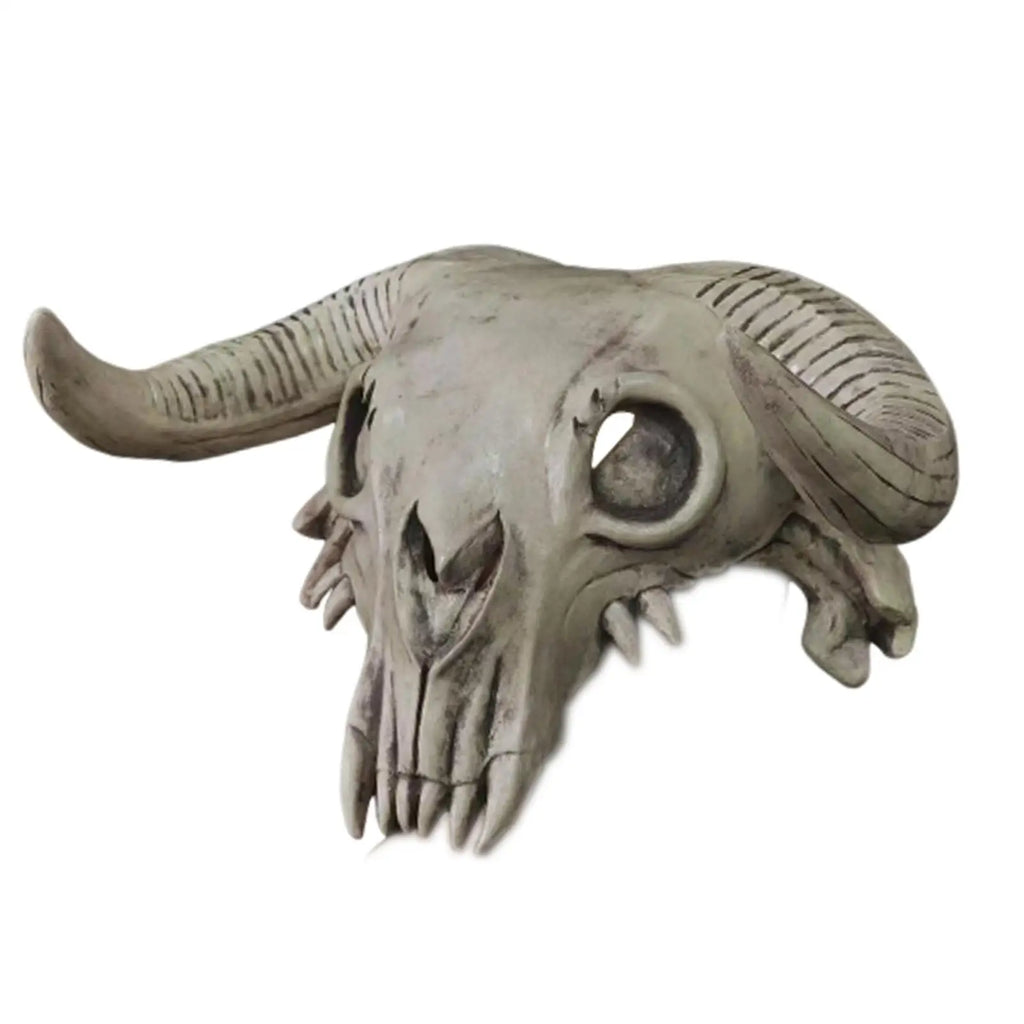 Masque Crâne Chamanique avec Cornes Géantes