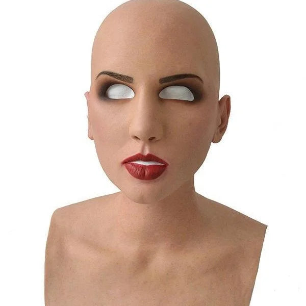 Masque en Silicone Homme Âgé Réaliste Moustache Grise