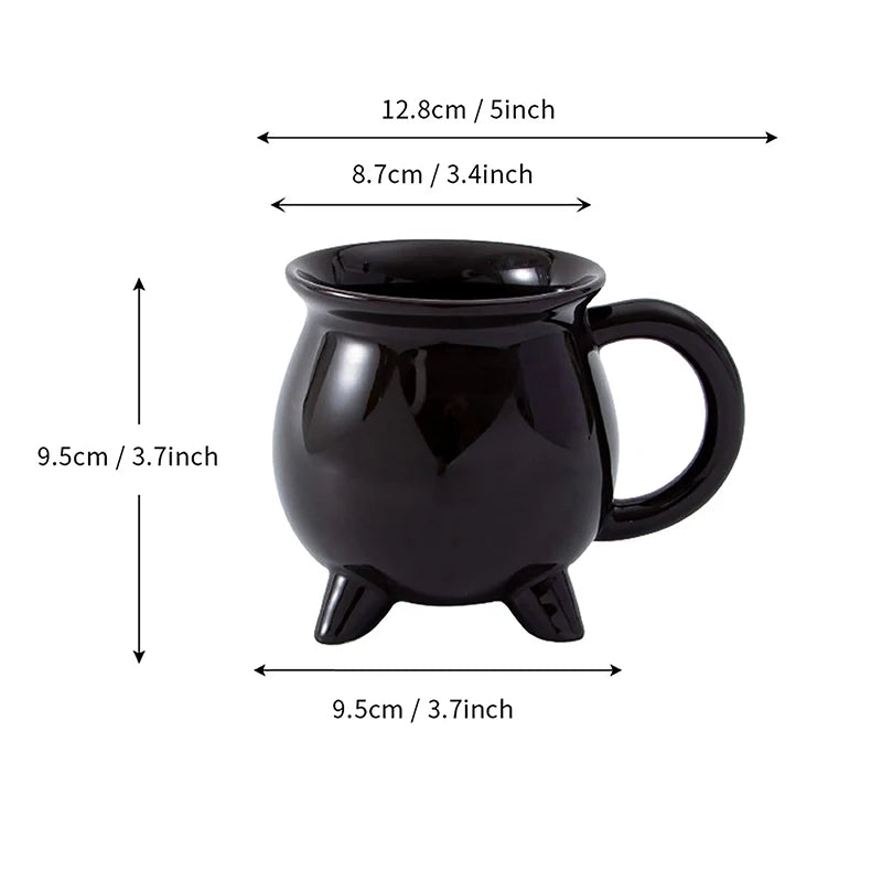 Tasse Chaudron Noire en Céramique Witches Brew