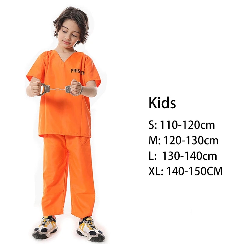 Déguisement de Prisonnier Orange ou Rayé Adulte Enfant