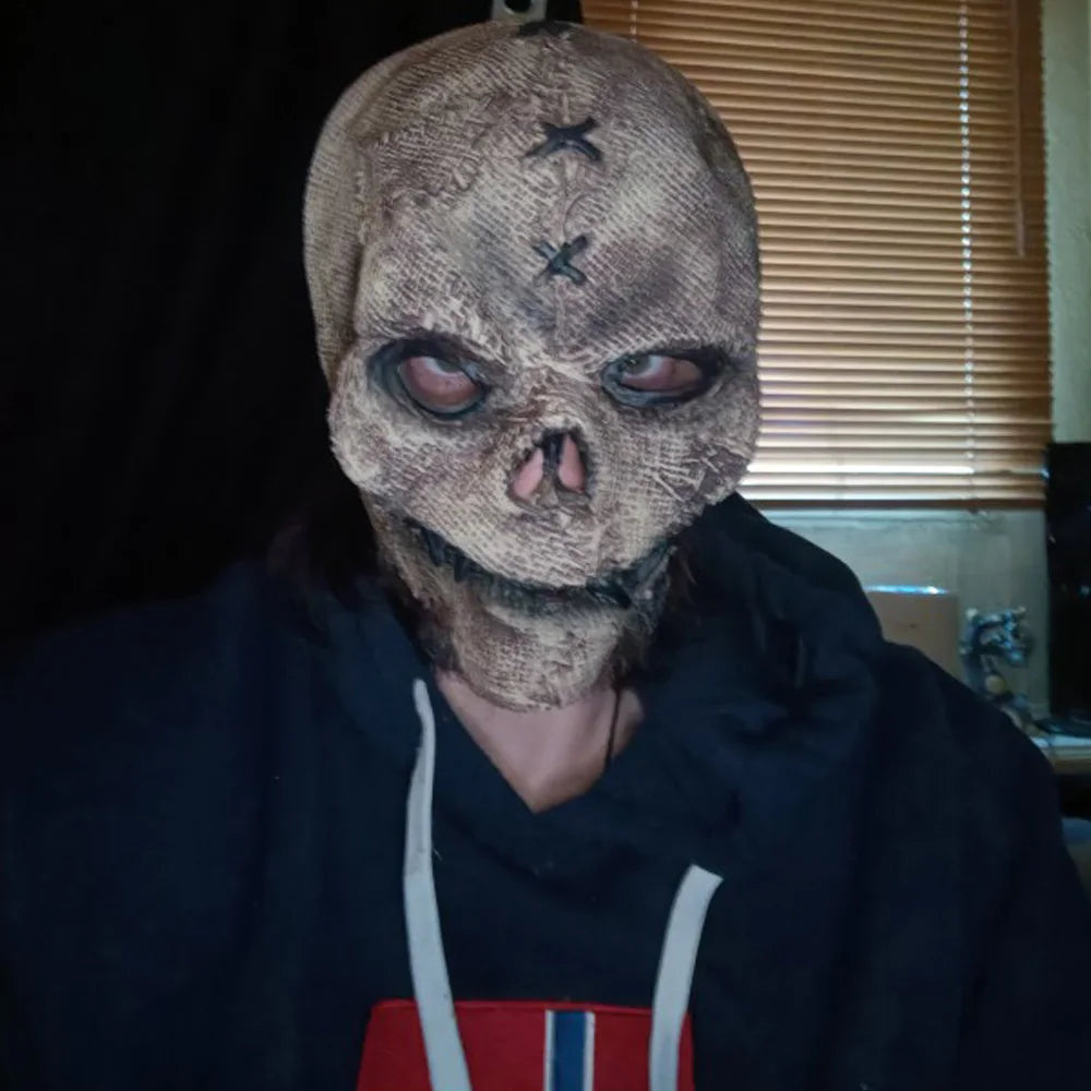 Masque Horreur Épouvantail avec Coutures