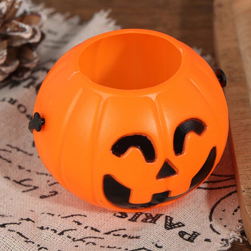 Seau et Pots Citrouille d'Halloween Orange