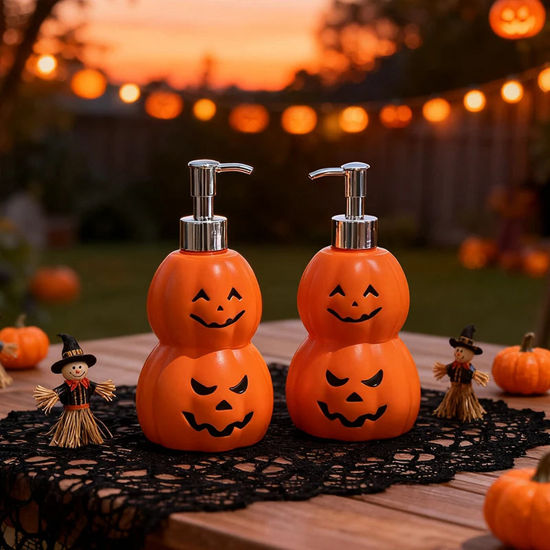 Flacon Pompe Citrouille Double Halloween