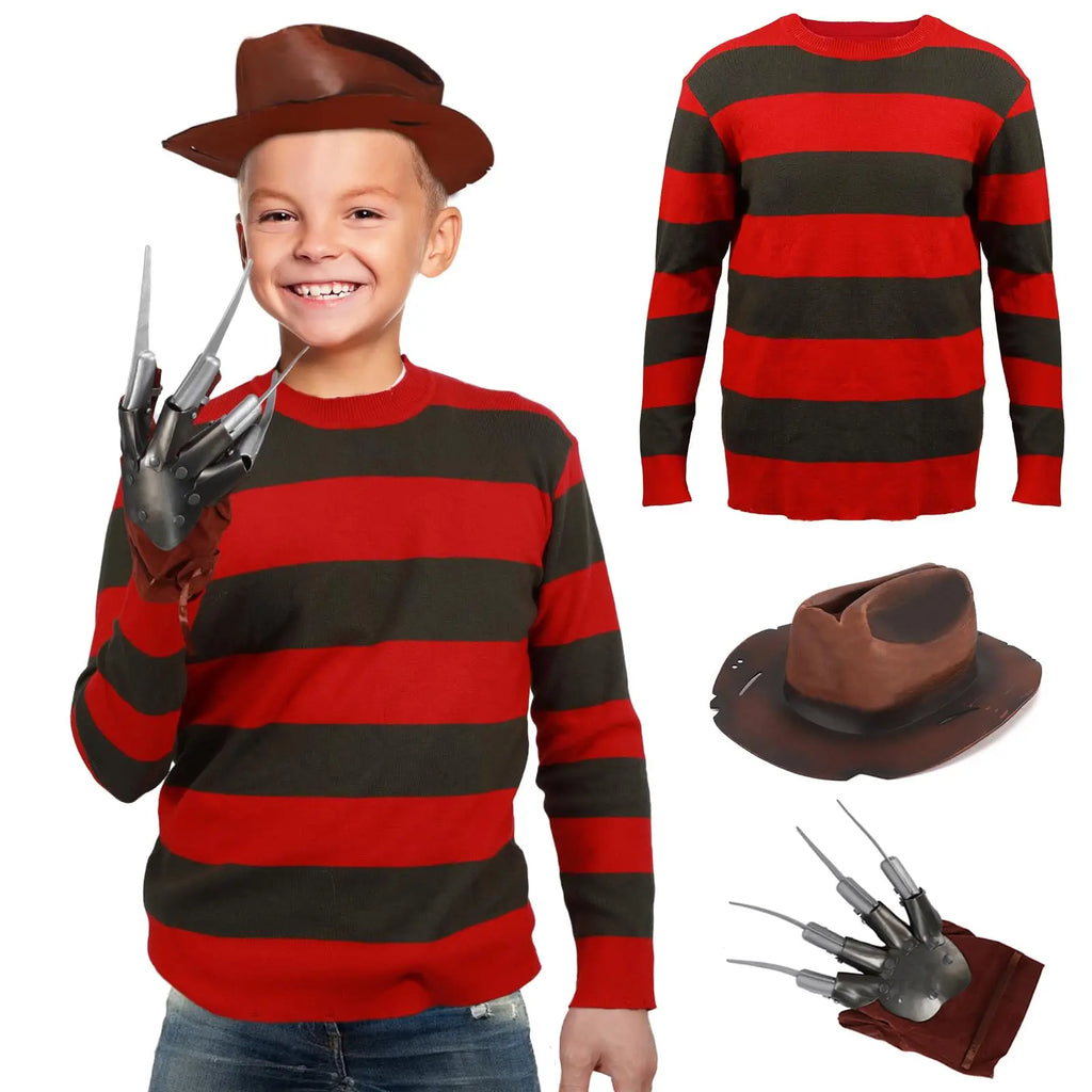 Déguisement Freddy Krueger Enfant Rouge et Vert
