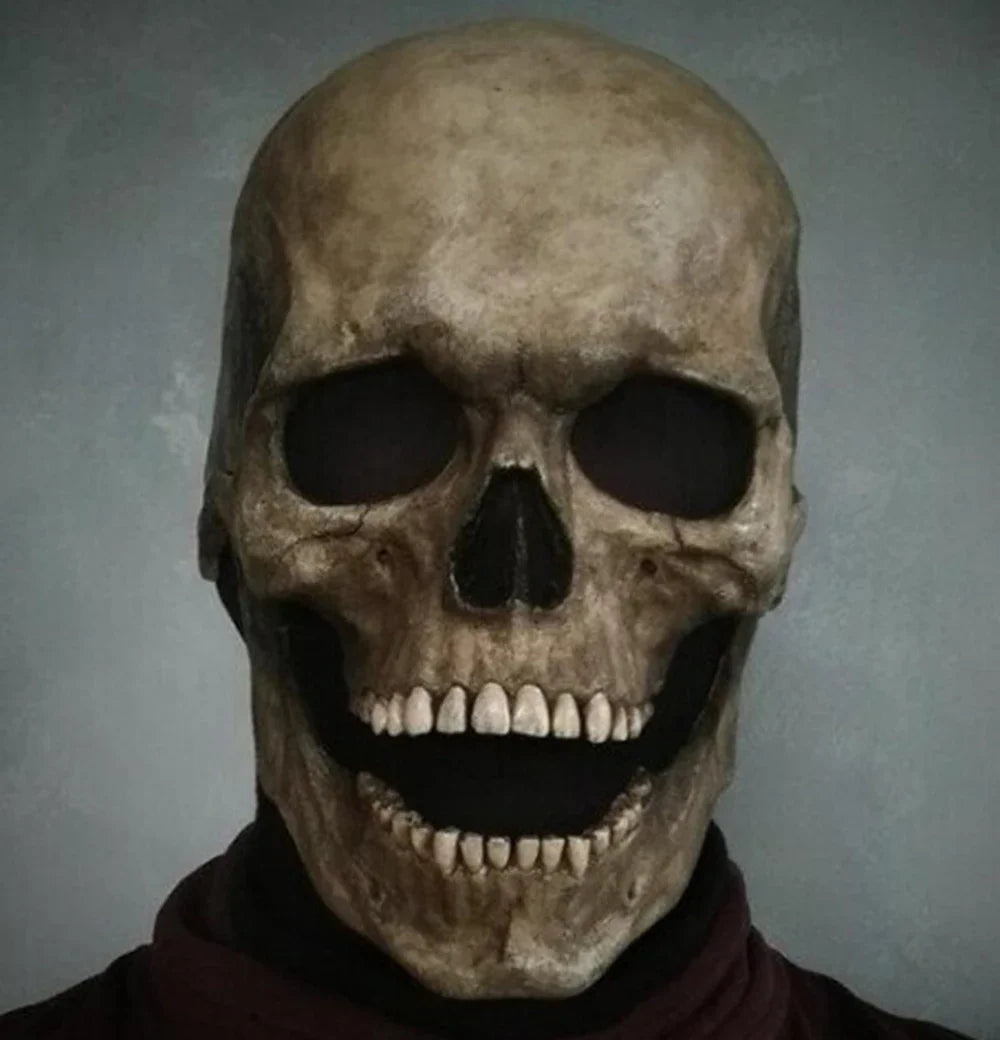 Masque Crâne Réaliste à Bouche Ouverte