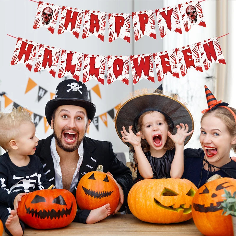 Kit de Décorations d'Halloween Sanglant avec Membres