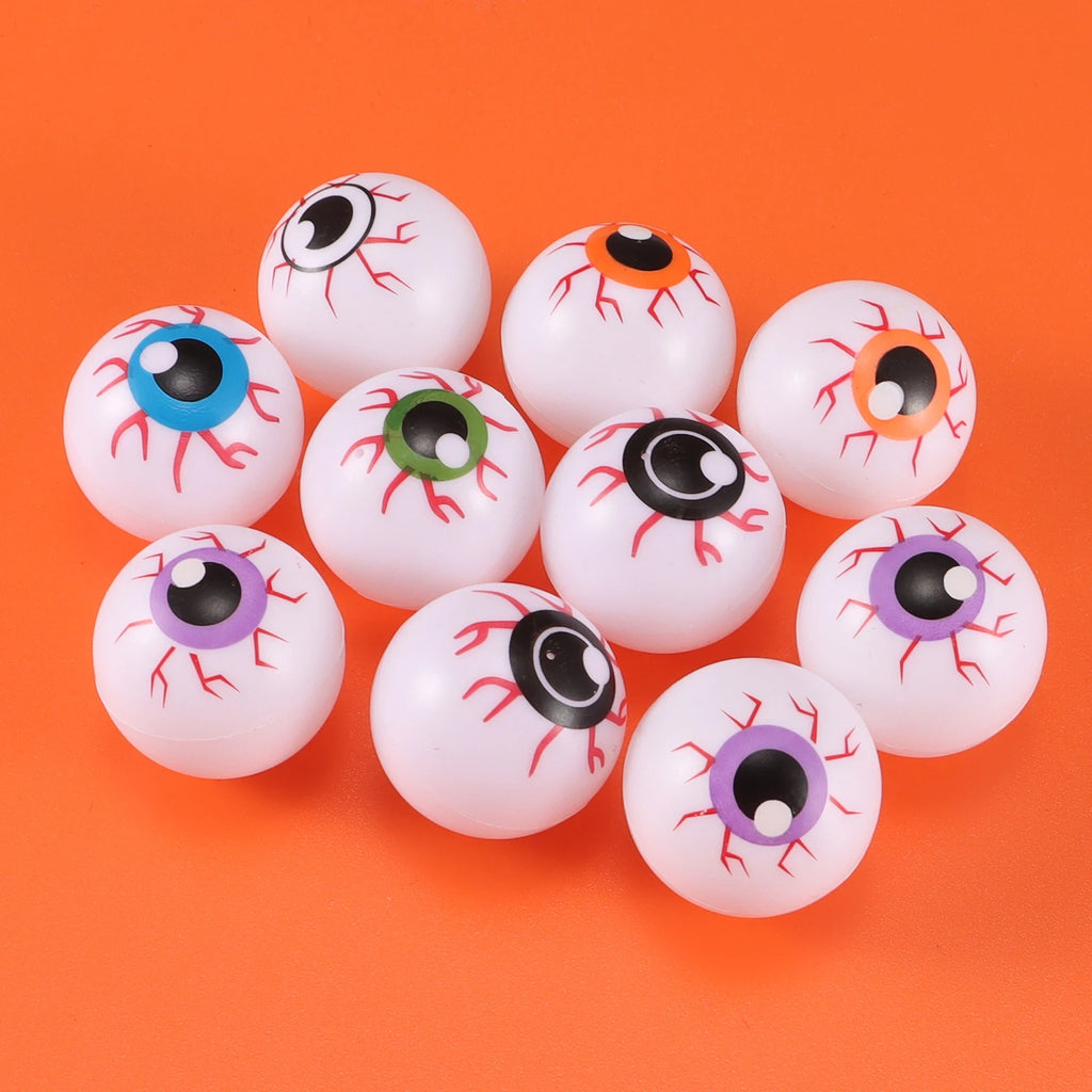 Yeux d'Halloween Multicolores à Veines Rouges
