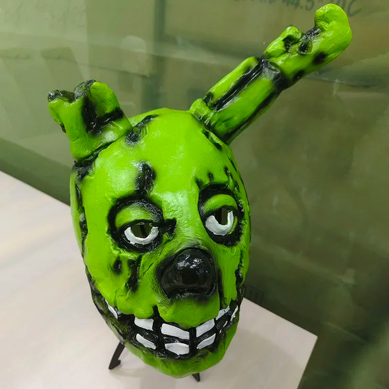 Masque de Lapin Vert Animatronique Effrayant
