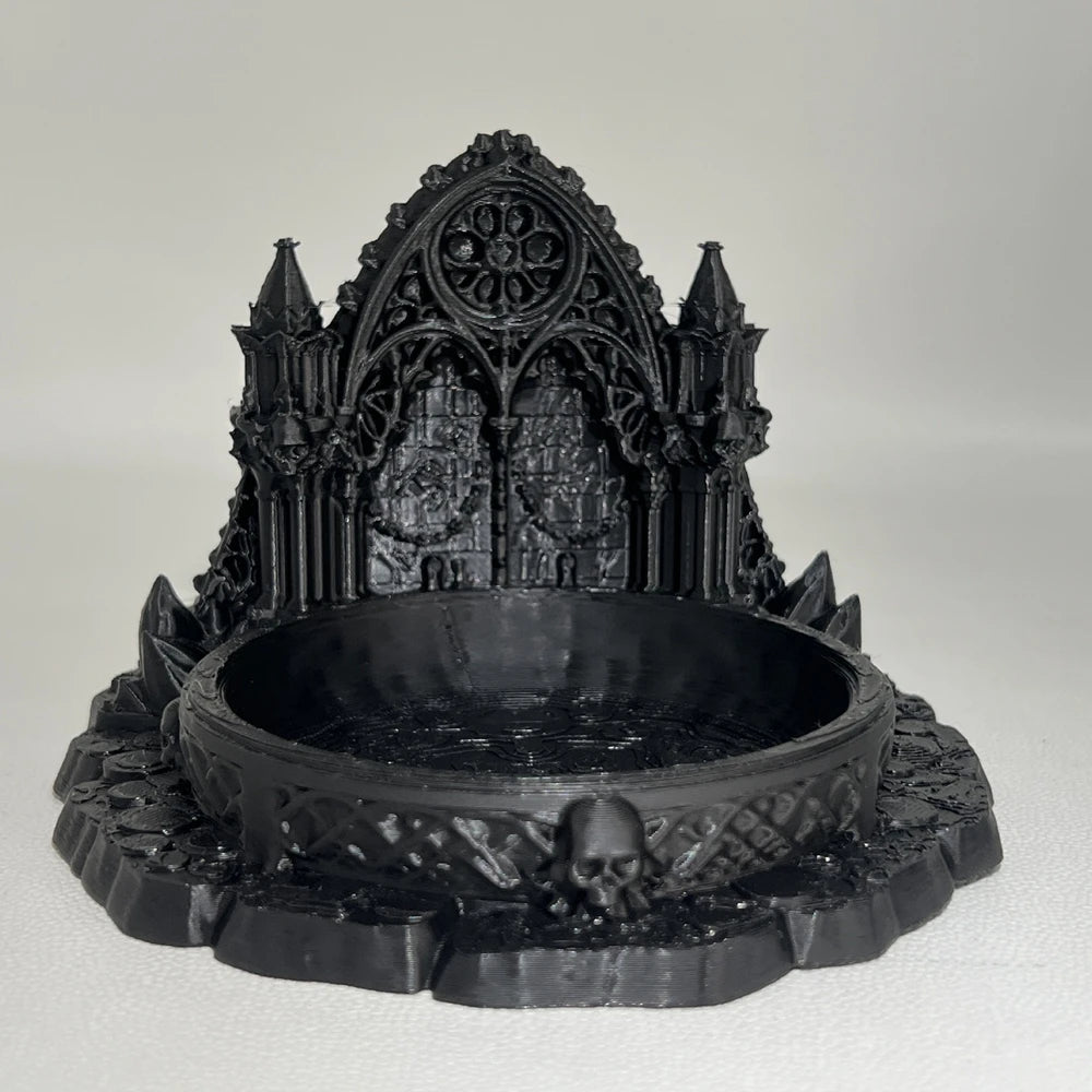 Plateau à Bijoux Gothique Noir Style Cathédrale
