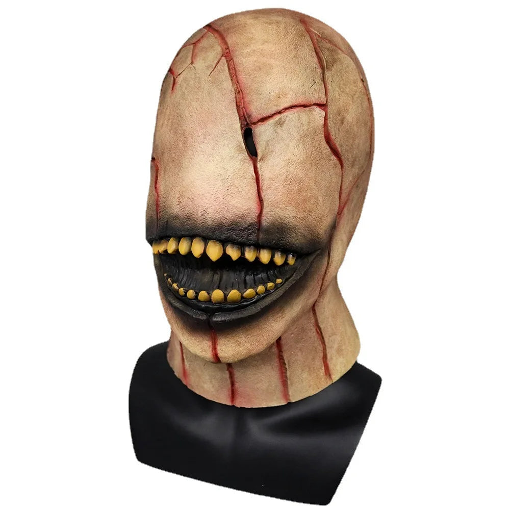Masque Horreur en Latex Fissuré à Dents Jaunies