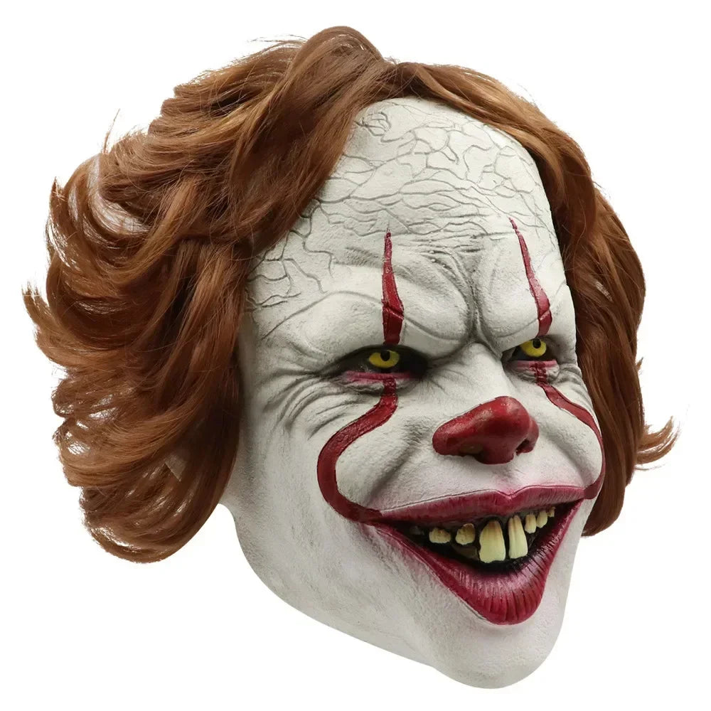 Masque d'Horreur Pennywise avec Cheveux Roux