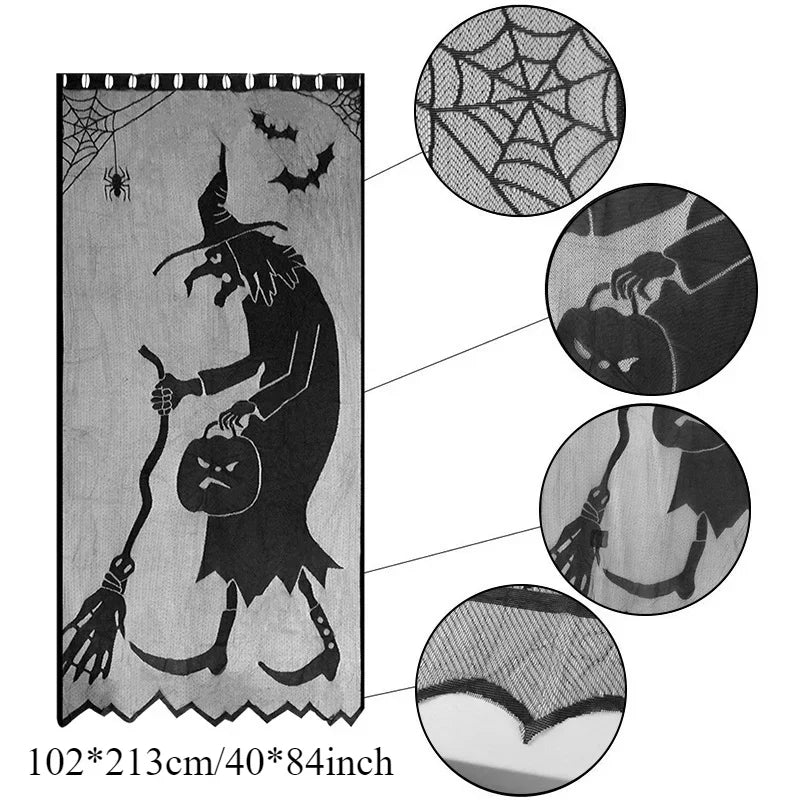 Kit de Décoration Halloween Toiles d'Araignée et Chauves-Souris