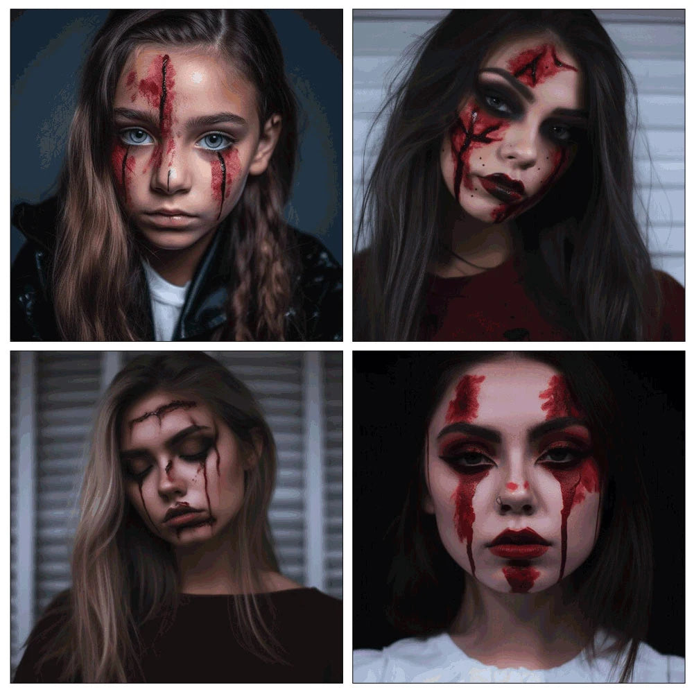 Faux Sang Réaliste Duo Frais et Foncé pour Halloween