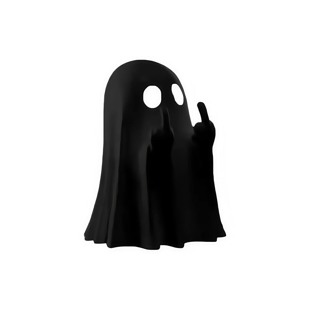 Figurine Fantôme Blanc en Résine Geste Impertinent