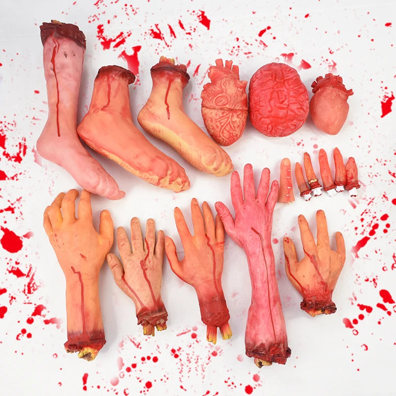 Kit de Faux Membres et Organes Sanglants Halloween