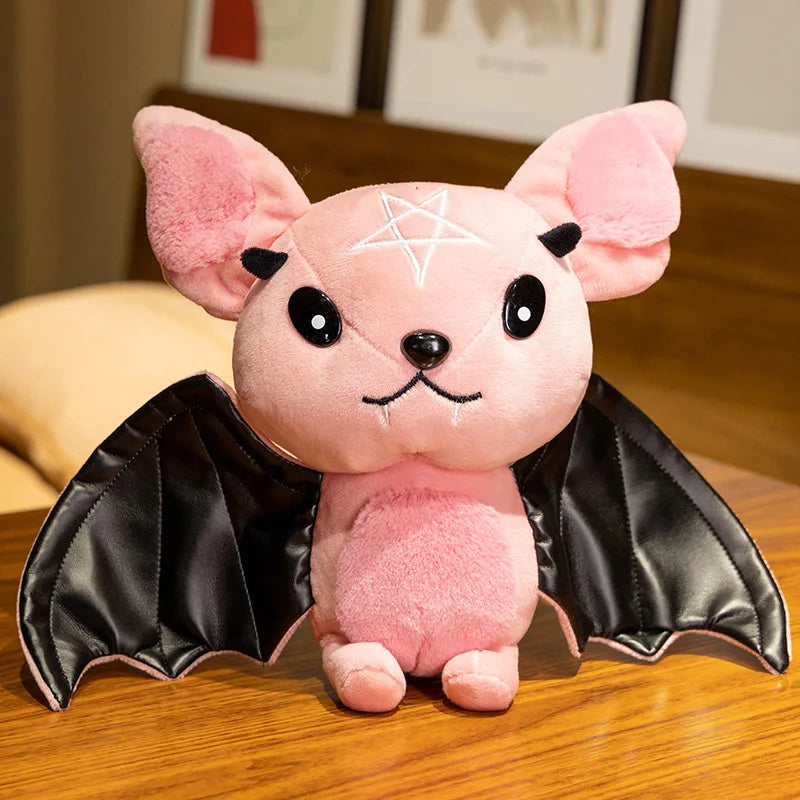 Peluche Chauve-Souris Gothique à Pentagramme et Lune