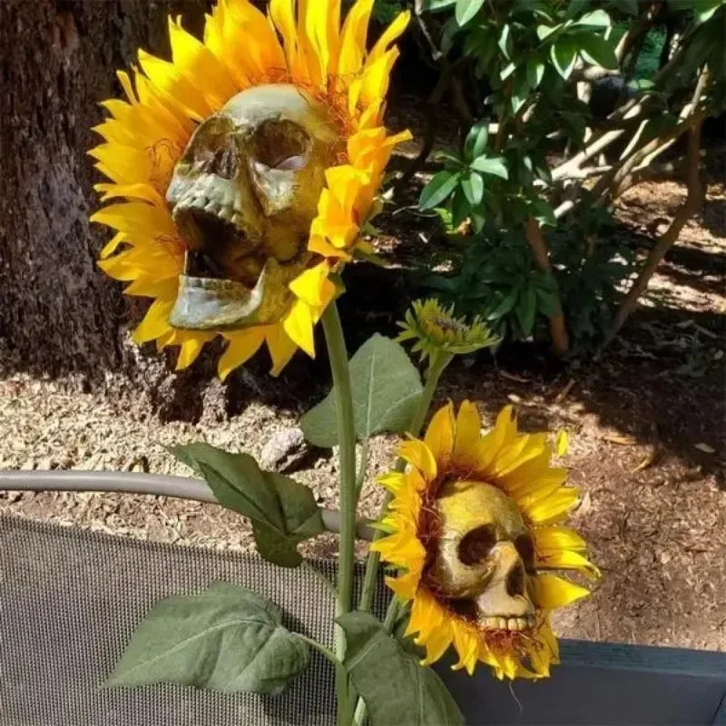 Tournesol Gothique à Crâne Vieilli