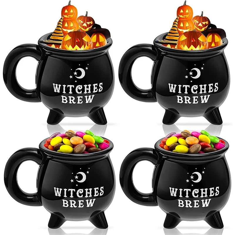 Tasse Chaudron Noire en Céramique Witches Brew